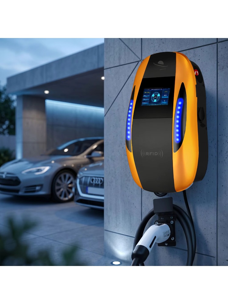 Ev Charging Pile - IP65防水対応、7kW～22kWのAC急速充電器。家庭用および商業用として使用可能なタイプ2充電スタンド。