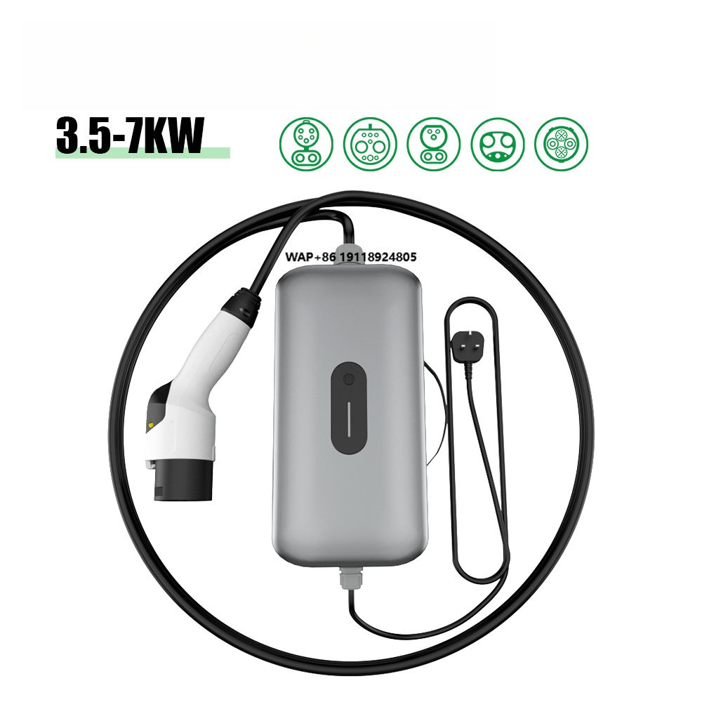 Portable Ev Charger - Electway 新型 3.5kW 7kW DC ポータブル電気自動車充電器