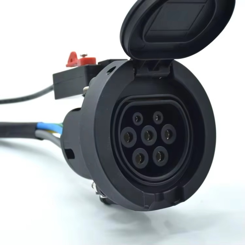 Ev Charging Pile - タイプ2 16A 32A充電パイル電気用メスソケット タイプ2 EVコネクターアダプターソケット