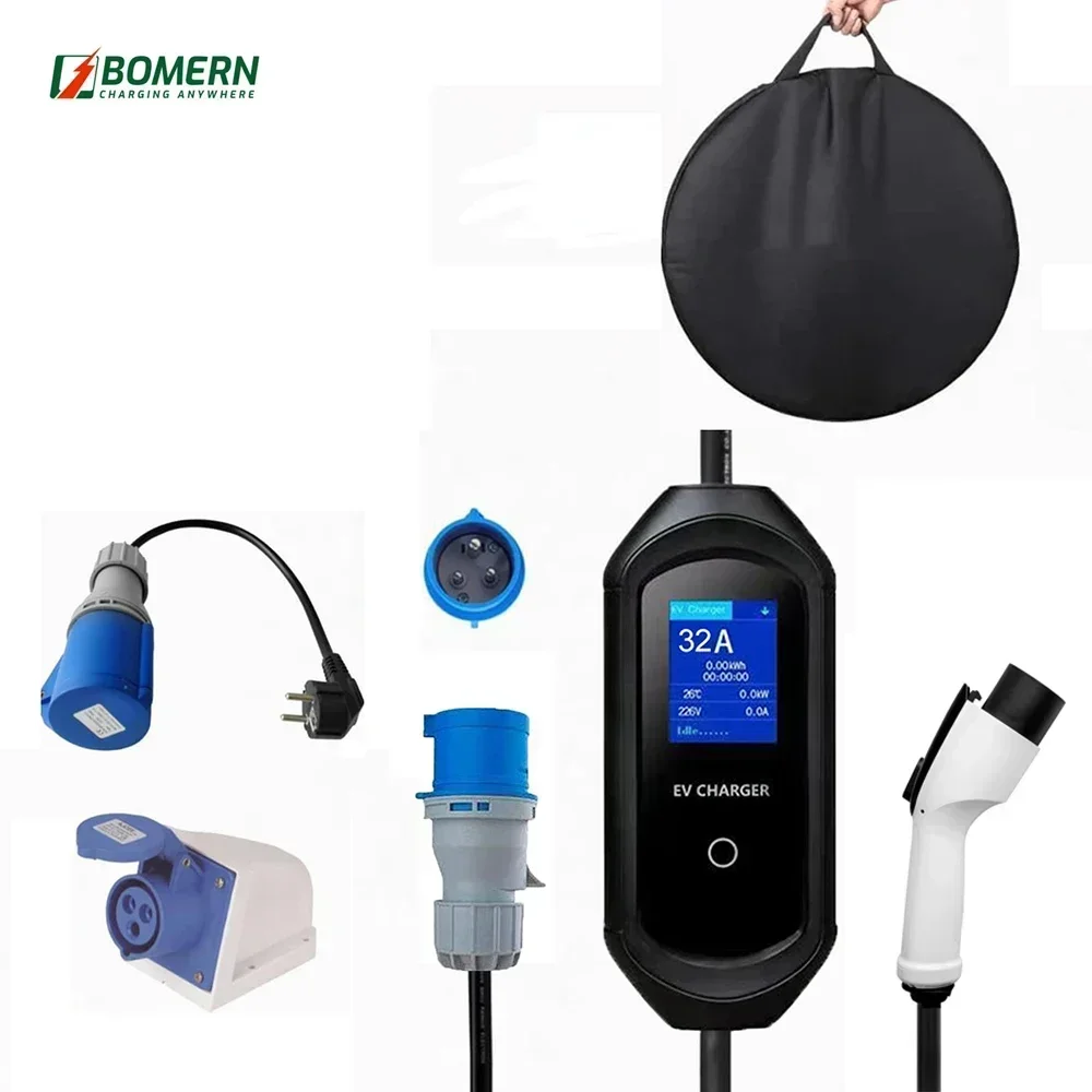 Portable Ev Charger - 2025年式 BYD EV充電器 32アンペア 7kW EV充電器