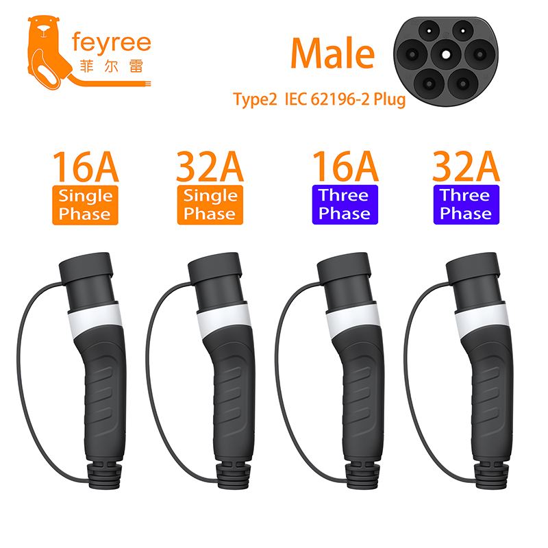 フェイリー Type2 オスプラグ EV充電器 電源側 16 - Ev Charger Adapter のレビューと価格