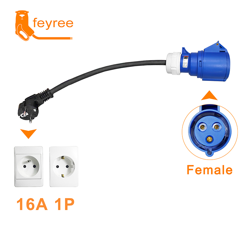 Feyree EV 充電器 CEE メスプラグ 3 ピンアダ - Portable Ev Charger のレビューと価格