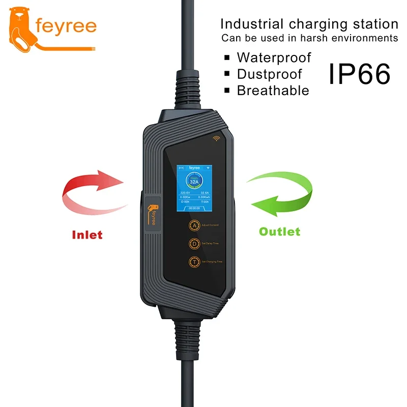 フェイリー タイプ1 ポータブルEV充電器 7KW 32A  - Home Ev Charger のレビューと価格