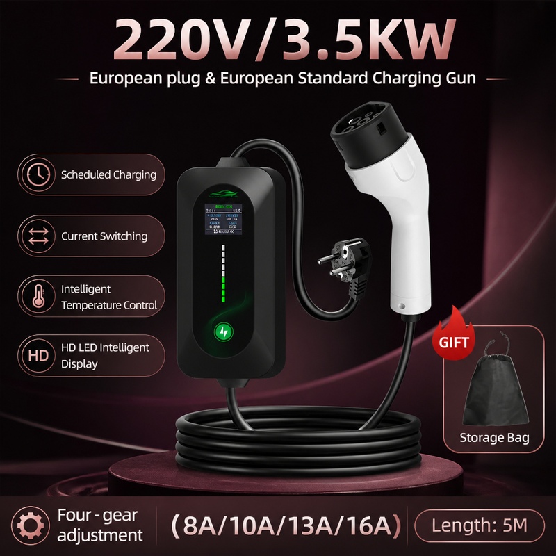 ROMADA 3.5KW 電気自動車充電器 Type2 ポー - Portable Ev Charger のレビューと価格